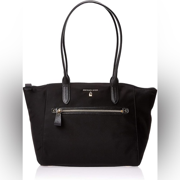 MICHAEL Michael Kors Handbags - Michael Kors Black Kelsey Medium Top Zip Tote